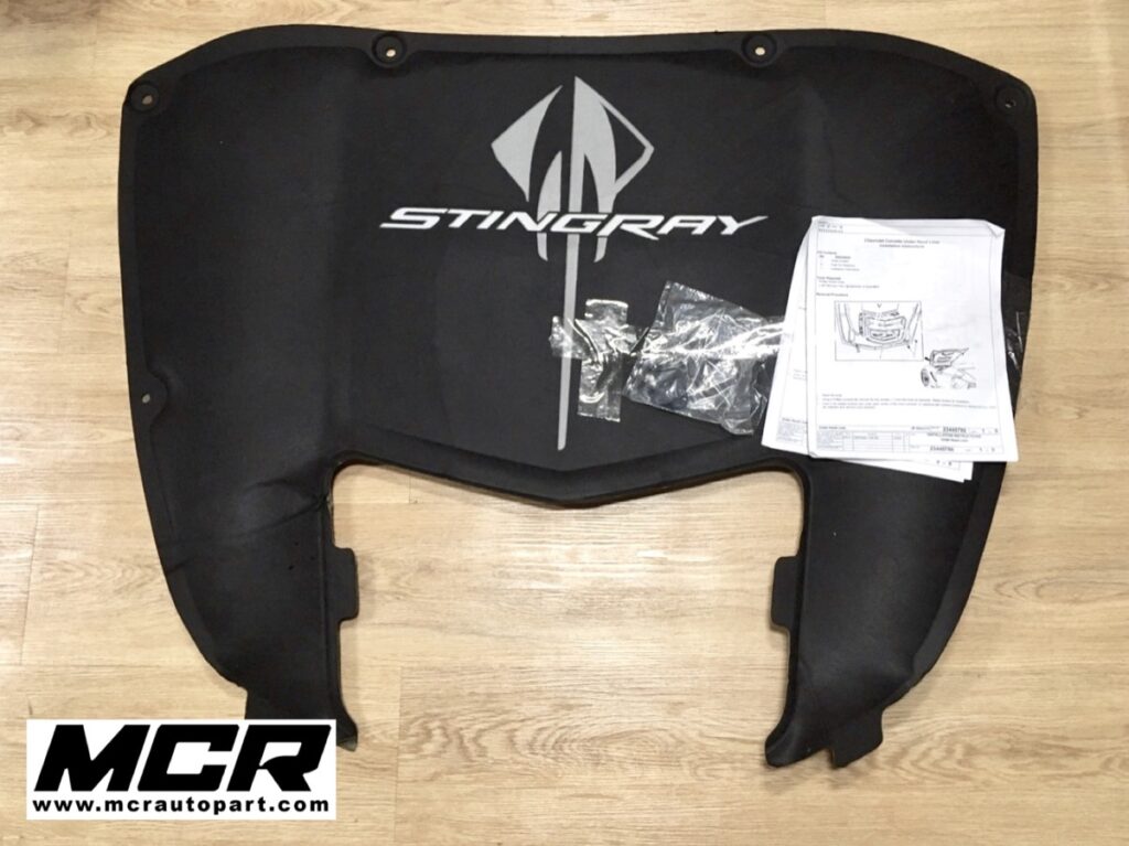 แผ่นกันความร้อน ฝากระโปรงหน้า Corvette Stingray อะไหล่แท้ จาก MCR Autoparts