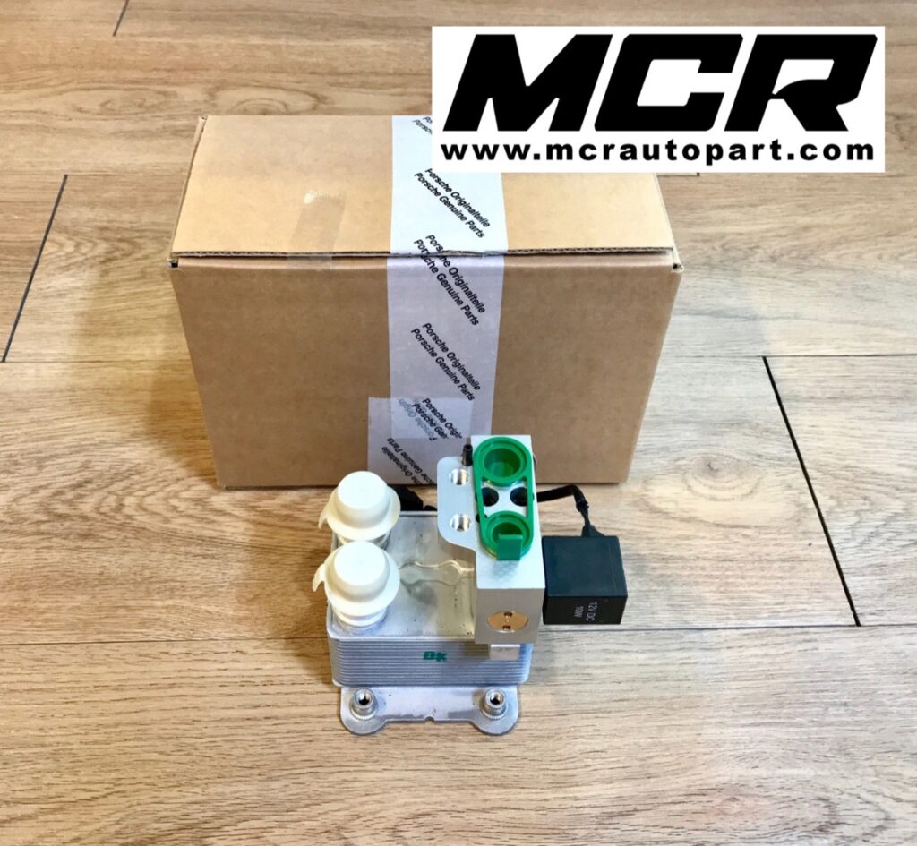 ออยล์คูลเลอร์เครื่องยนต์ Porsche Cayenne 958 Hybrid อะไหล่แท้ จาก MCR Autoparts