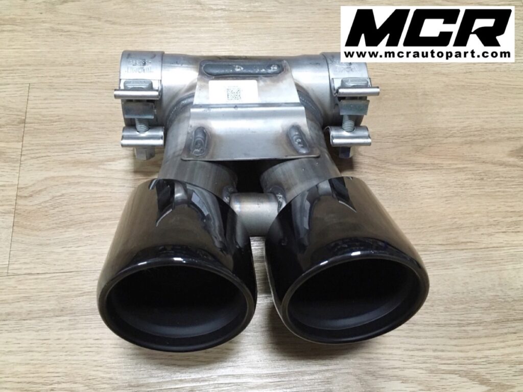 ปลายท่อ glossy black Porsche Cayman, Boxster 718 อะไหล่แท้ จาก MCR Autoparts
