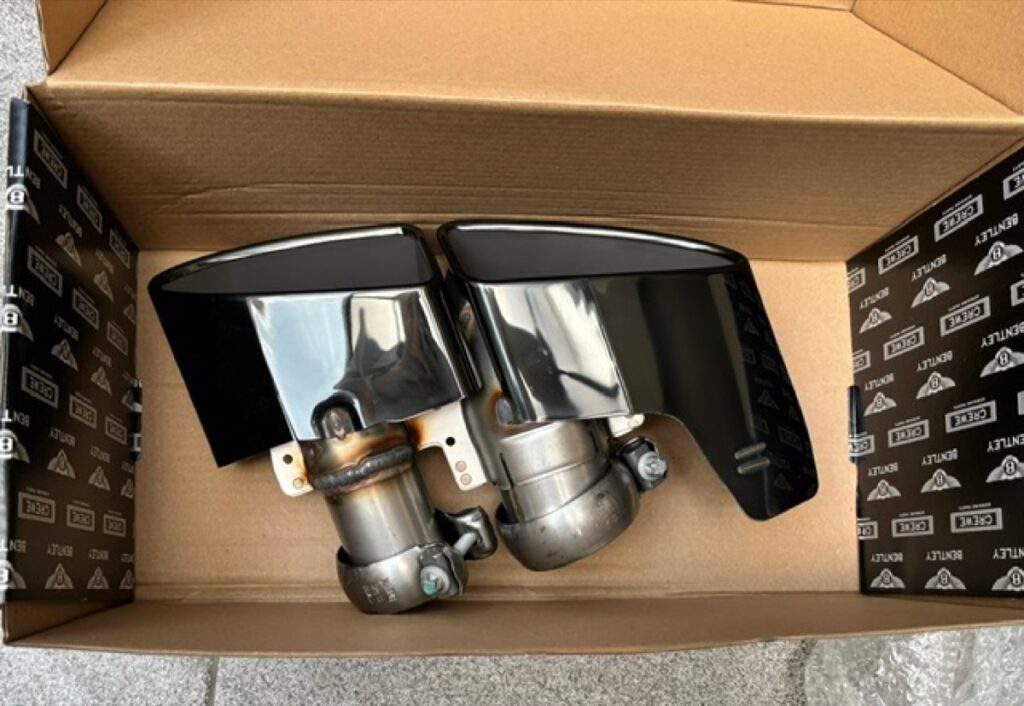 ปลายท่อ Bentley Continental GT 2024 model อะไหล่แท้ จาก MCR Autoparts